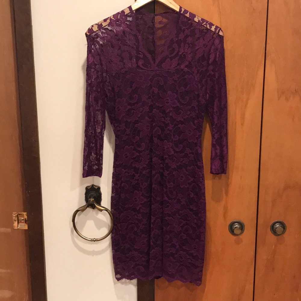 Stunner Purple Lace Dress